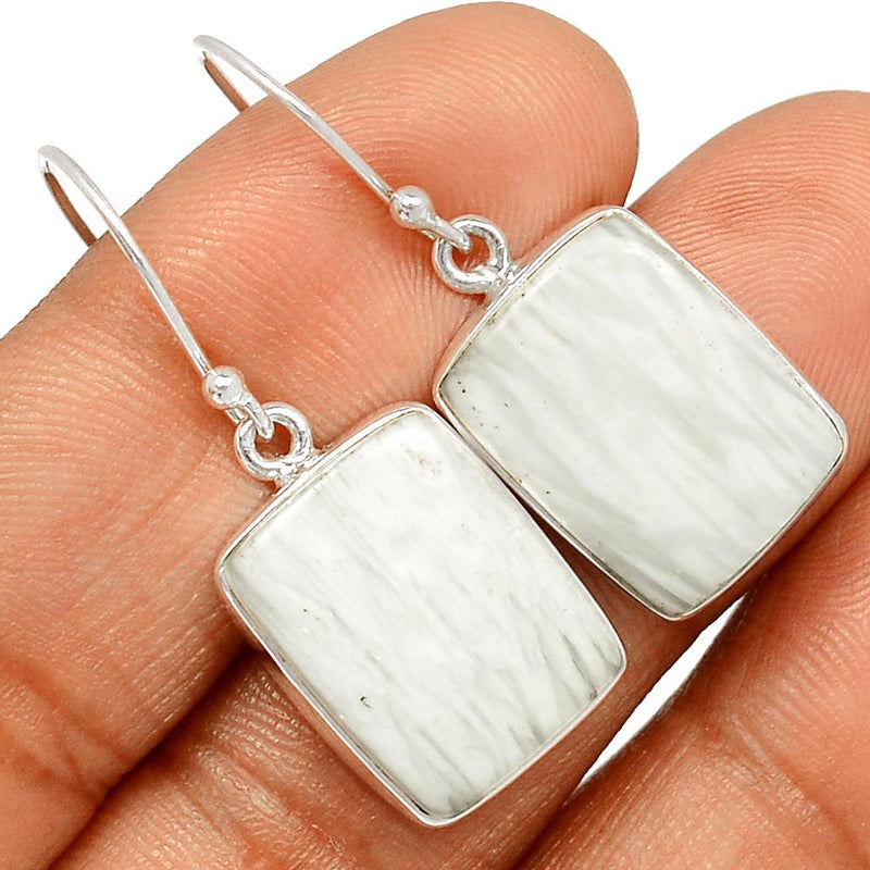 1.3" Scolecite Earrings - SLTE152