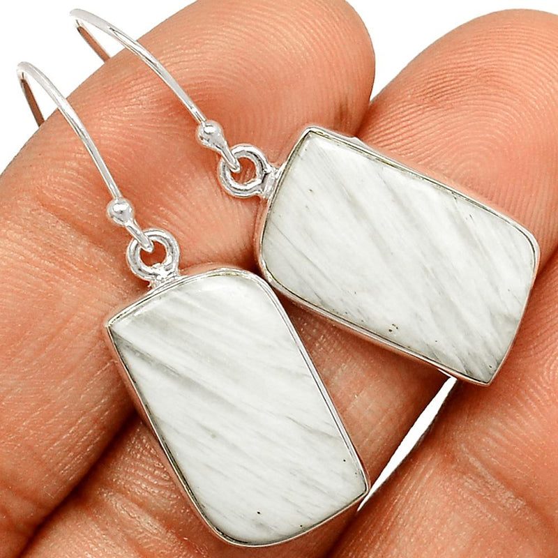 1.5" Scolecite Earrings - SLTE164