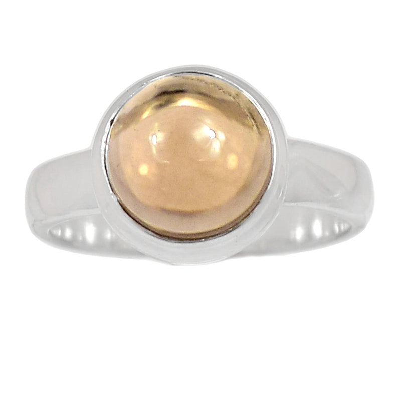 Smoky Qaurtz Cabochon Ring - SMCR347