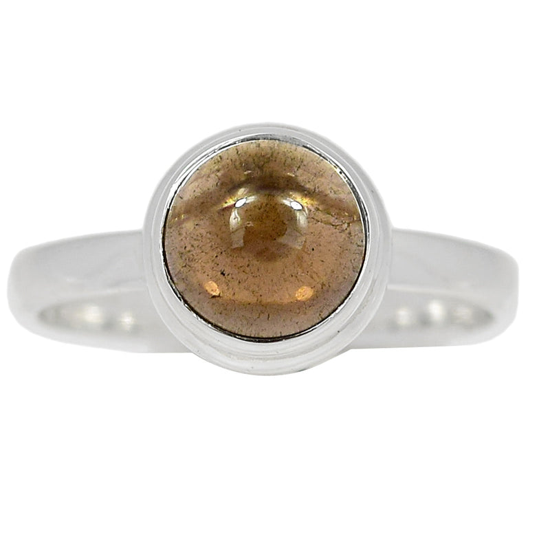 Smokey Quartz Cabochon Ring - SMCR371