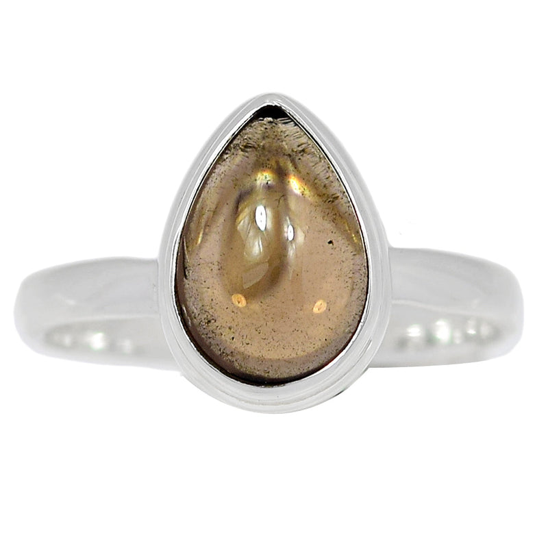 Smokey Quartz Cabochon Ring - SMCR381