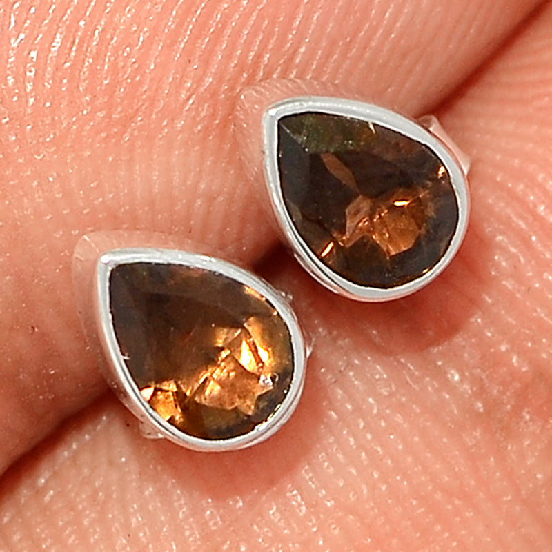 Smokey Quartz Studs - SMQS255