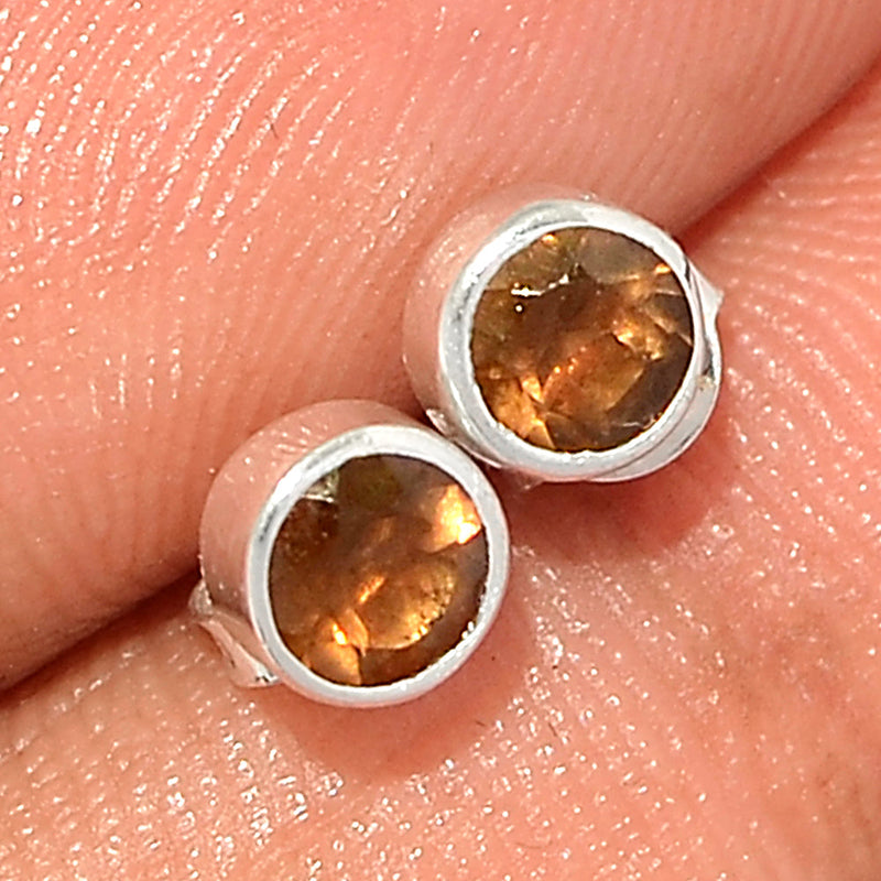 Smokey Quartz Studs - SMQS284