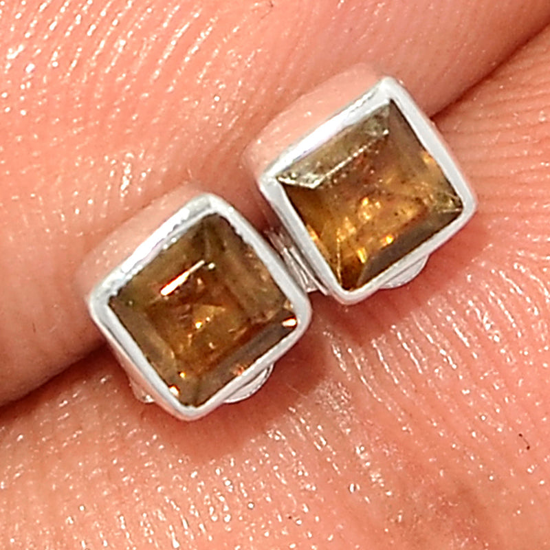 Smokey Quartz Studs - SMQS299