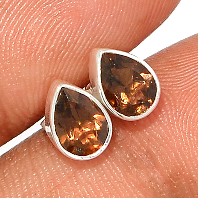 Smokey Quartz Studs - SMQS428