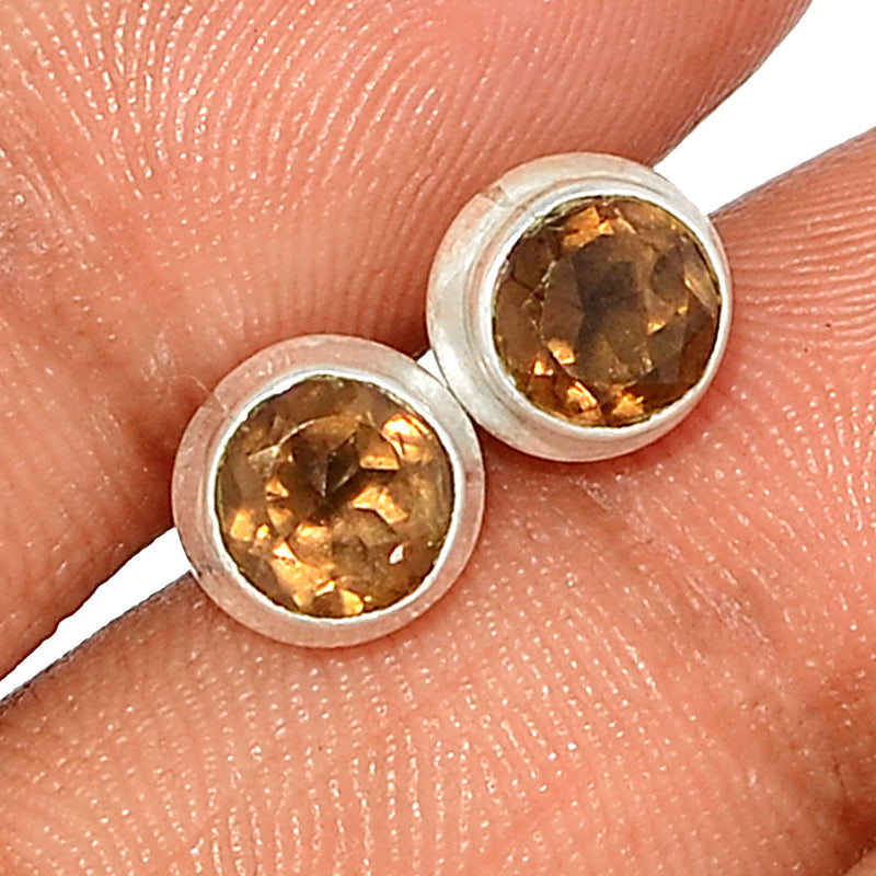 Smokey Quartz Studs - SMQS434