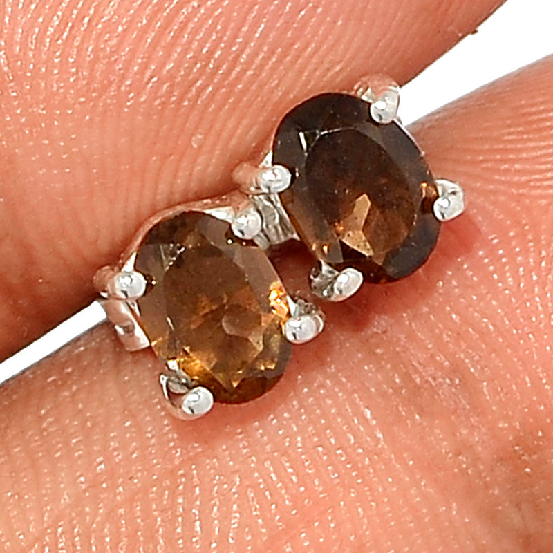 Claw - Smokey Quartz Studs - SMQS438