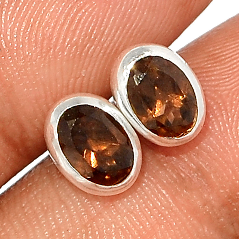 Smokey Quartz Studs - SMQS441