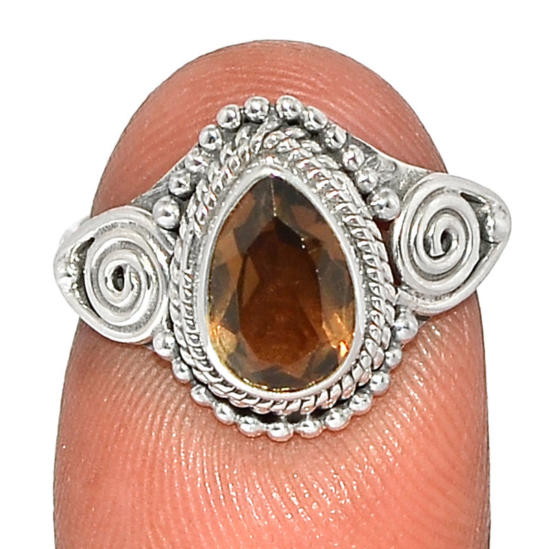 Small Filigree - Smokey Quartz Ring - SMQR606