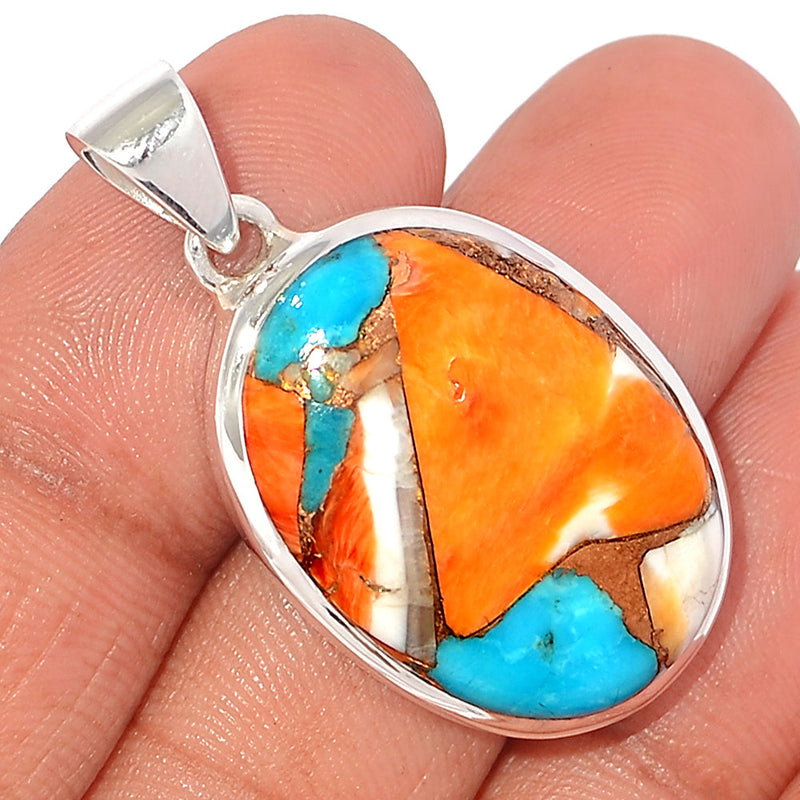 1.5" Spiny Oyster Arizona Turquoise Pendants - SOTP1053