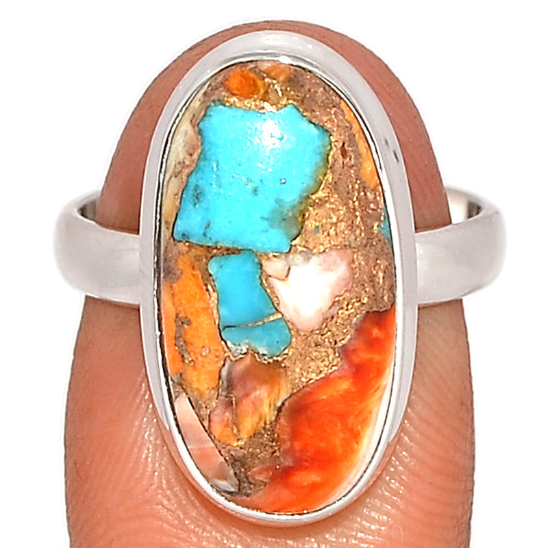 Spiny Oyster Arizona Turquoise Ring - SOTR1725