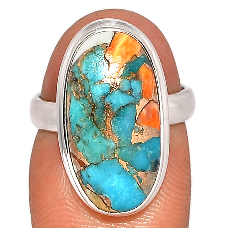 Spiny Oyster Arizona Turquoise Ring - SOTR1729