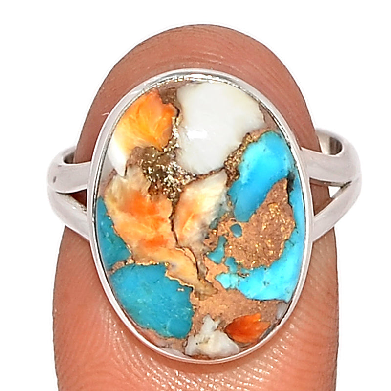 Spiny Oyster Arizona Turquoise Ring - SOTR1739