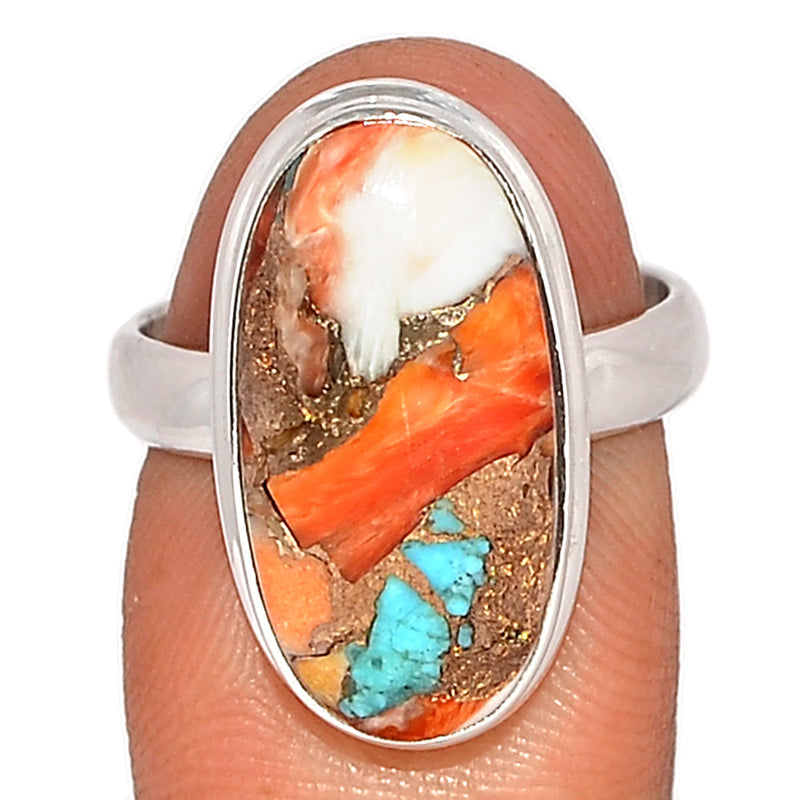 Spiny Oyster Arizona Turquoise Ring - SOTR1743