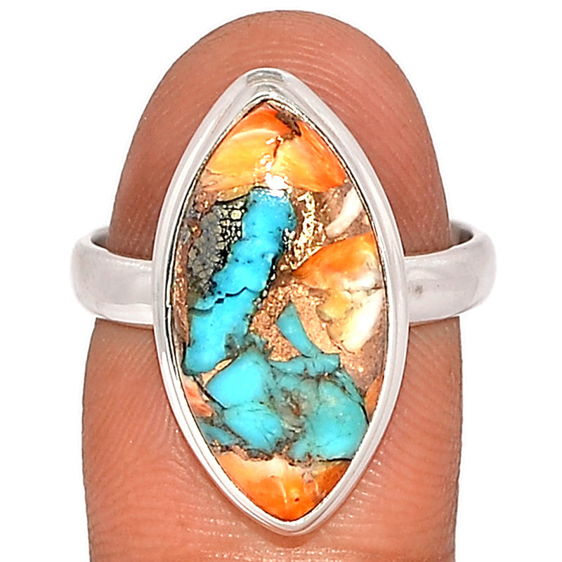 Spiny Oyster Arizona Turquoise Ring - SOTR1757