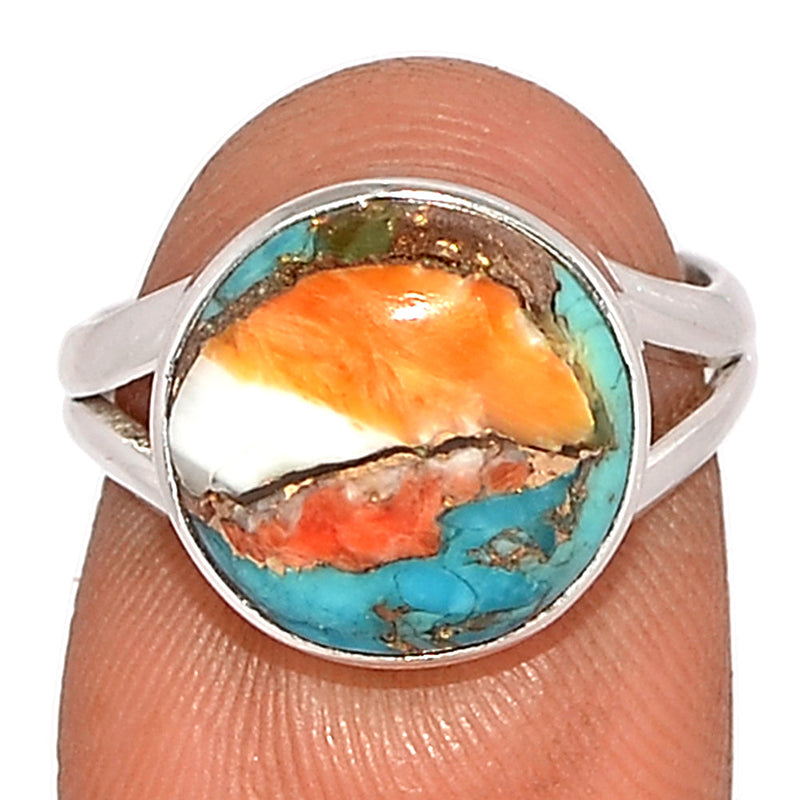 Spiny Oyster Arizona Turquoise Ring - SOTR1787