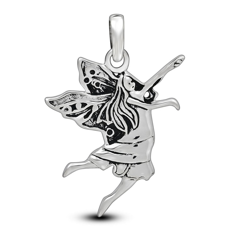 1.2" Fairy Silver Jewelry Pendants - SPJ2186