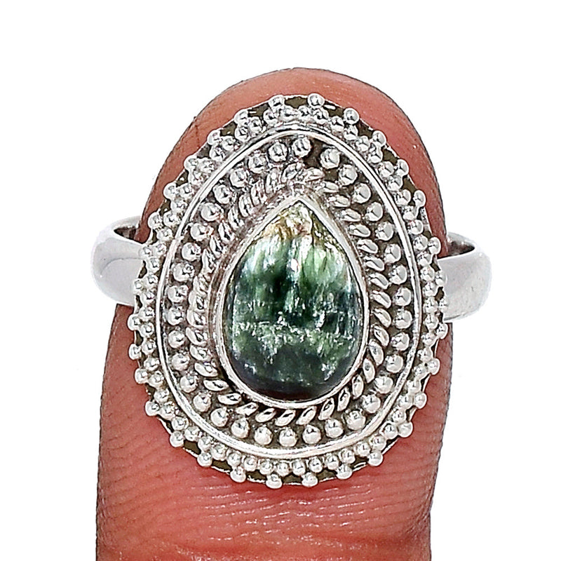 Fine Filigree - Seraphinite Ring - SRPR1449