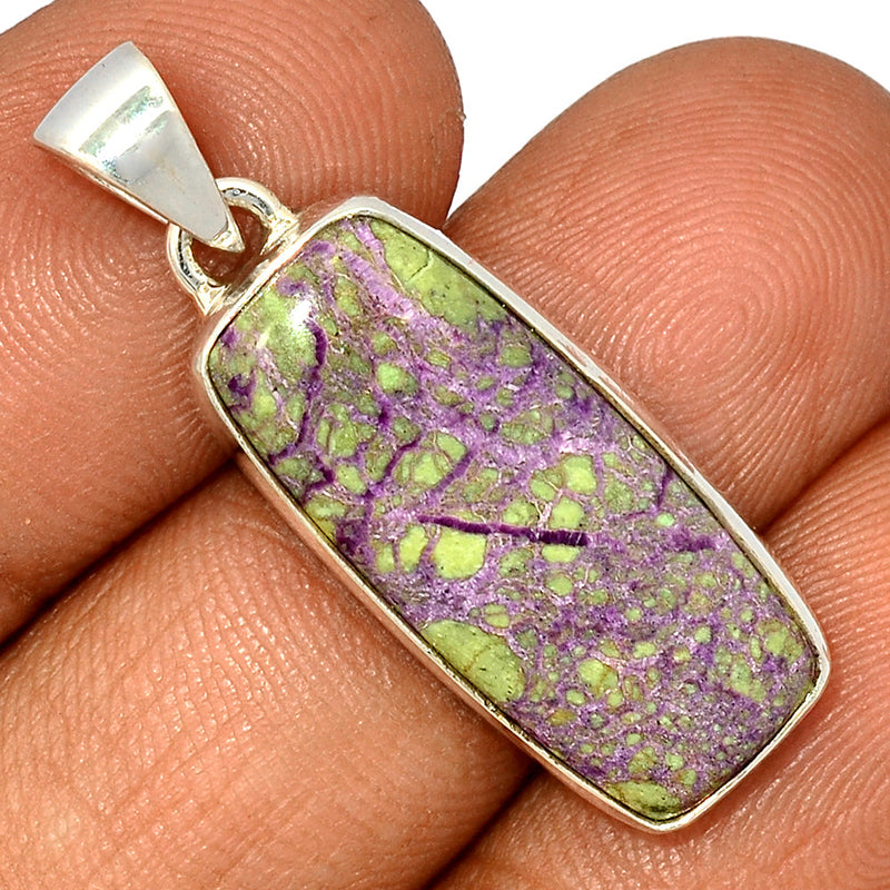 1.3" Stichtite With Serpentine Pendants - SWSP168