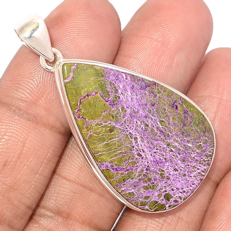 1.3" Stichtite With Serpentine Pendants - SWSP219