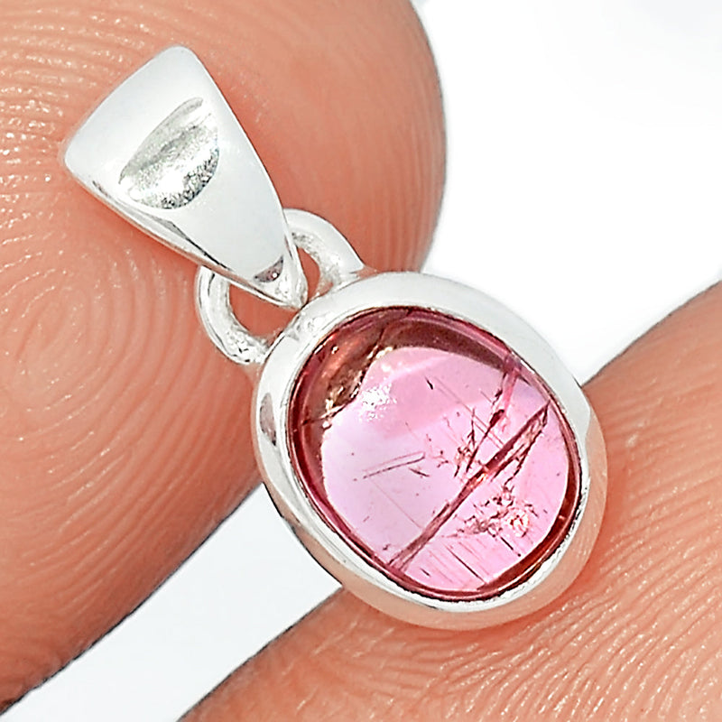 0.7" Tourmaline Cabochon Pendants - TUCP197