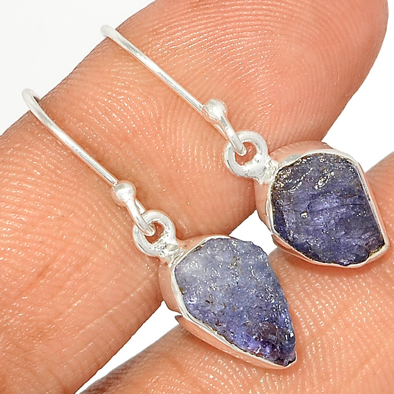 1.2" Tanzanite Rough Earrings - TZRE404