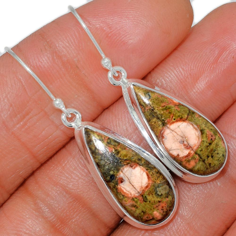 1.7" Unakite Earrings - UNKE313