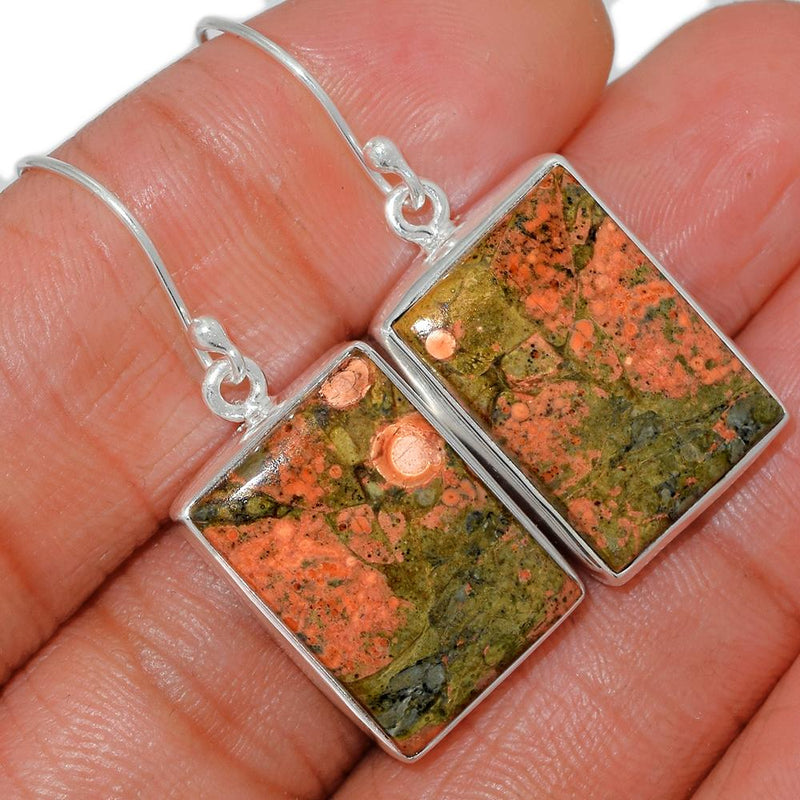 1.5" Unakite Earrings - UNKE322