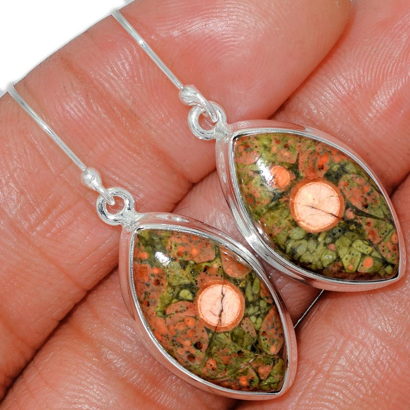 1.6" Unakite Earrings - UNKE329