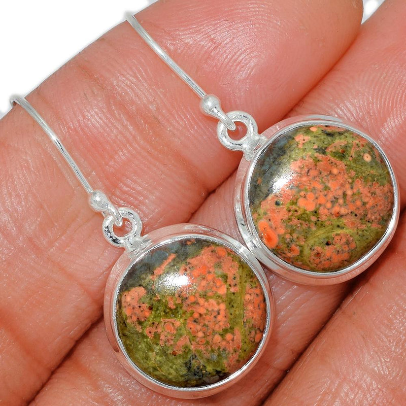 1.3" Unakite Earrings - UNKE336