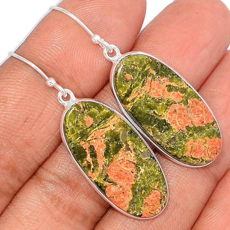 2" Unakite Earrings - UNKE654