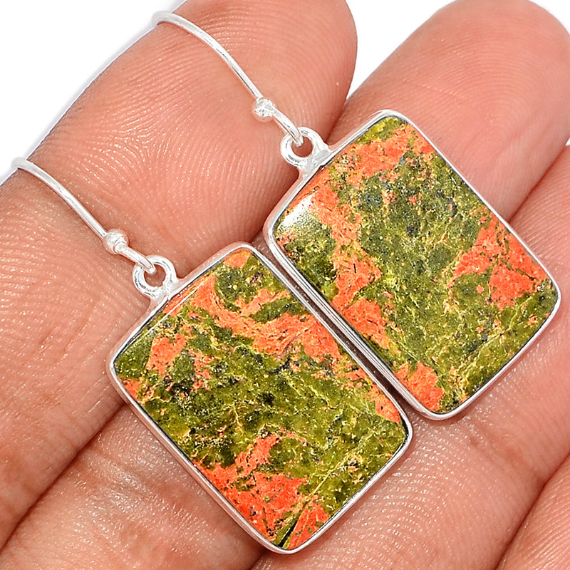 1.6" Unakite Earrings - UNKE658