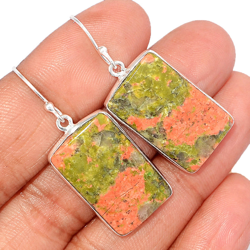 1.7" Unakite Earrings - UNKE663