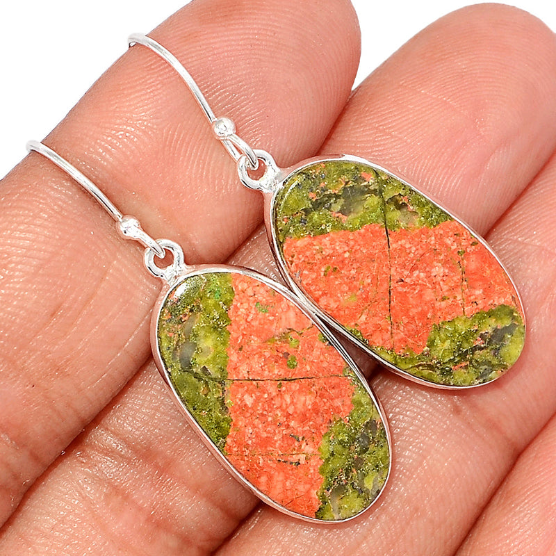 1.7" Unakite Earrings - UNKE666