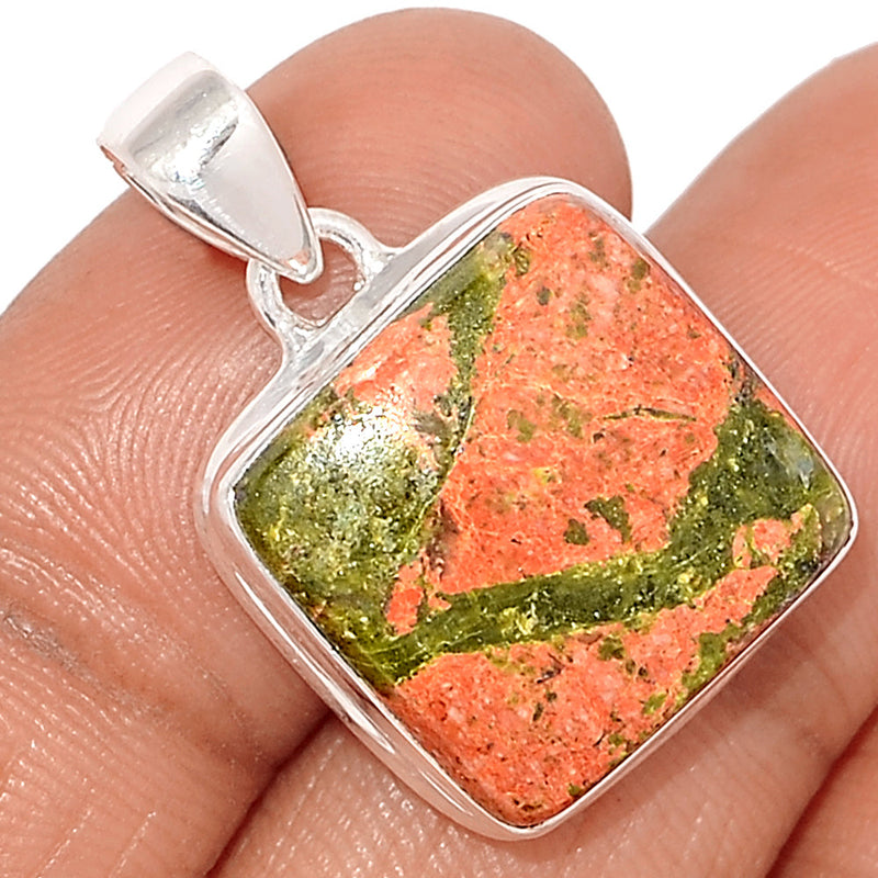 1.1" Unakite Pendants - UNKP469