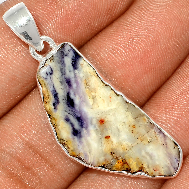 1.7" Violet Flame Opal Slice Pendants - VFSP116