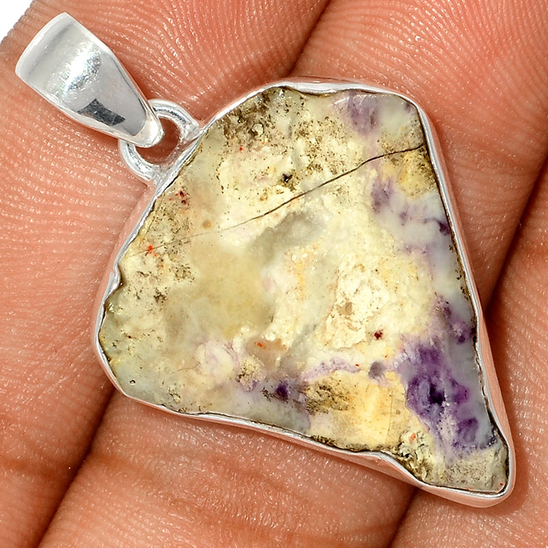 1.5" Violet Flame Opal Slice Pendants - VFSP121