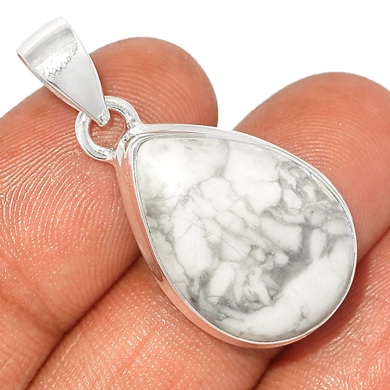 1.3" White Howlite Pendants - WHOP736