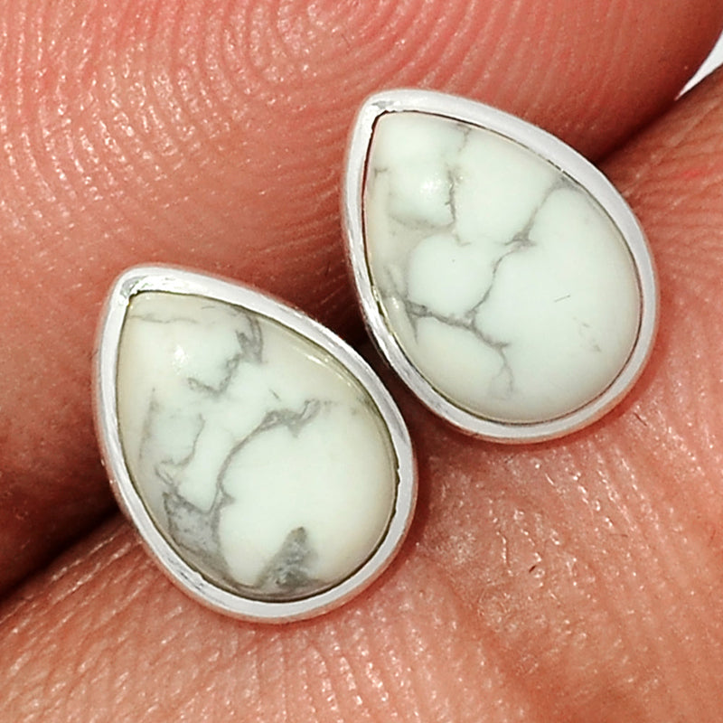 White Howlite Studs - WHOS29