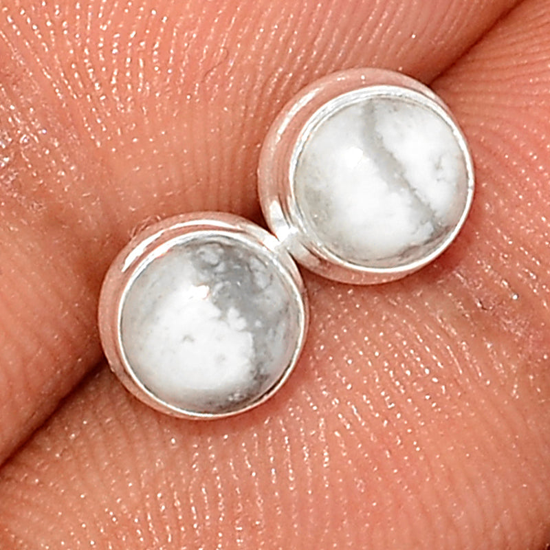 White Howlite Studs - WHOS41