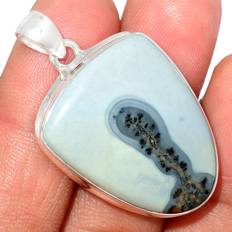 1.6" White Malingano Jasper Pendants - WMJP293