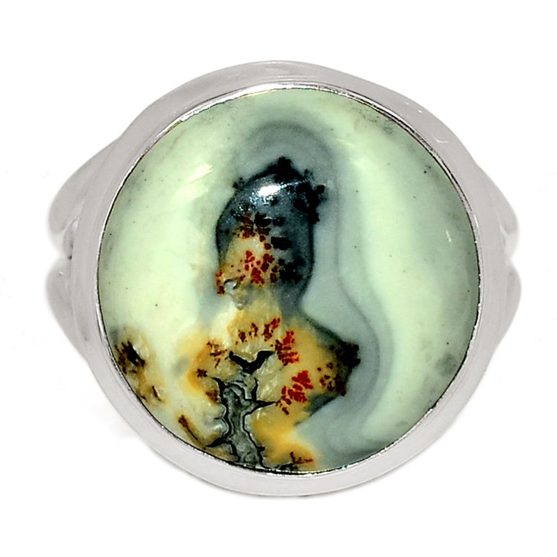 White Malingo Jasper Ring - WMJR146