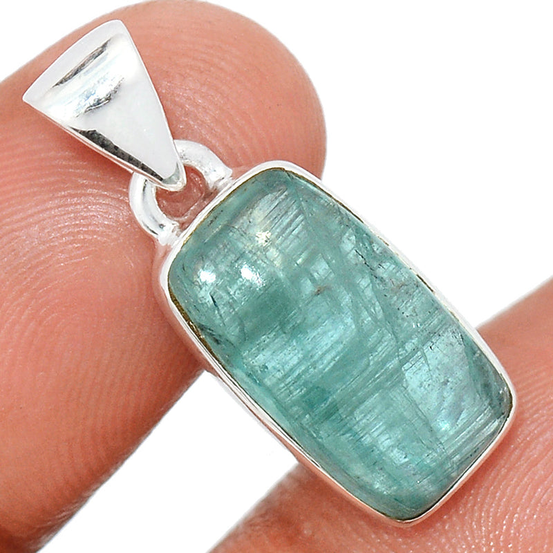 1.1" Aqua Kyanite Cabochon Pendants - AKCP306