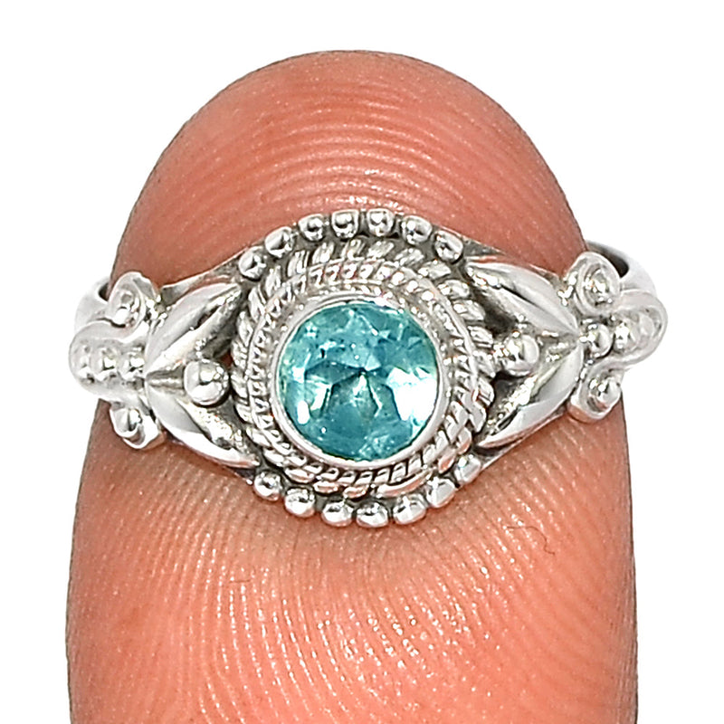 Small Filigree - Blue Topaz Ring - BLTR2180