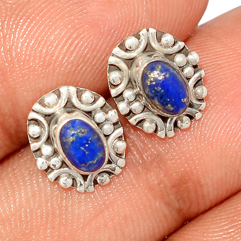 Small Filigree - Lapis Lazuli Studs - LPSS472