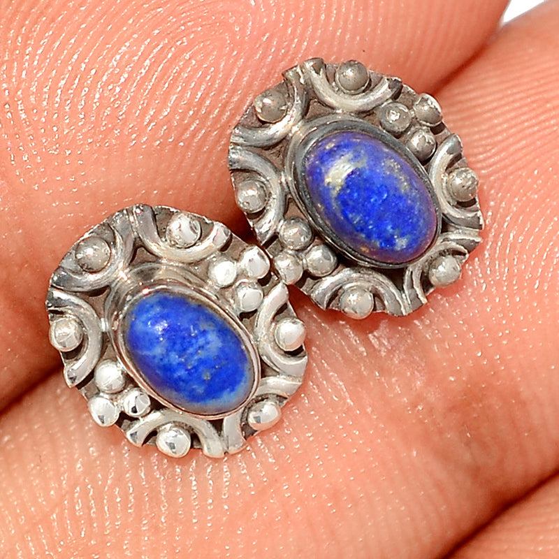 Small Filigree - Lapis Lazuli Studs - LPSS475