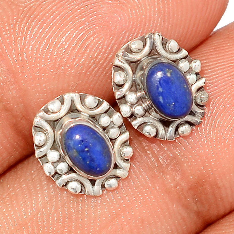 Small Filigree - Lapis Lazuli Studs - LPSS477