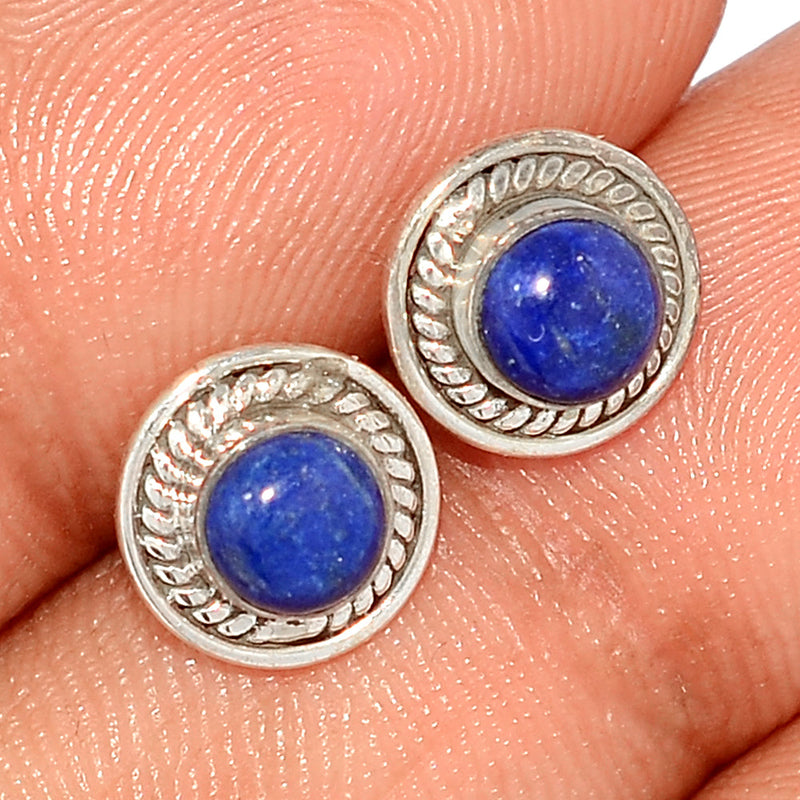 Small Filigree - Lapis Lazuli Studs - LPSS486