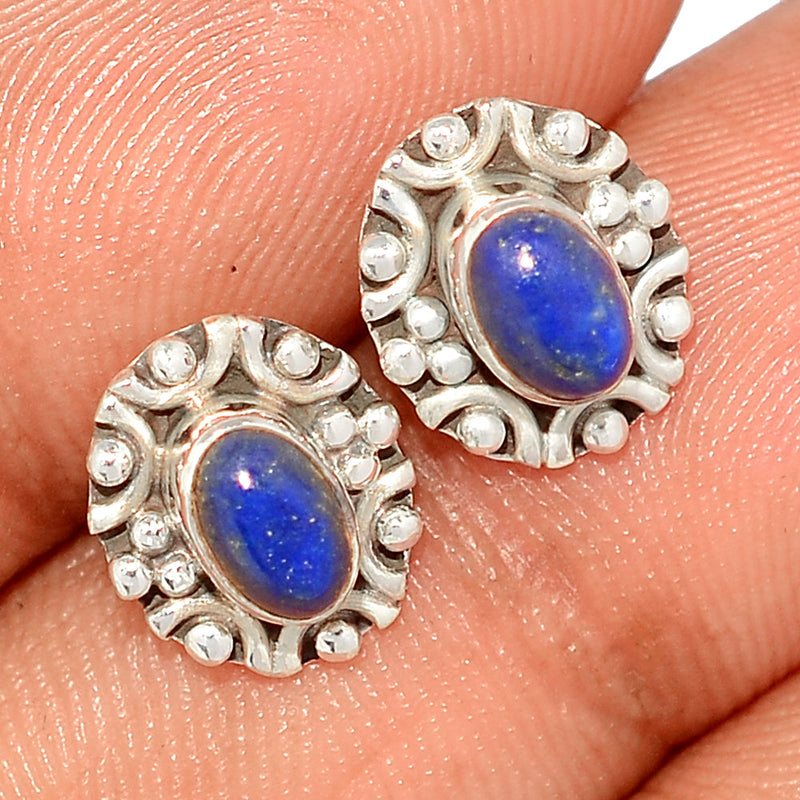 Small Filigree - Lapis Lazuli Studs - LPSS491