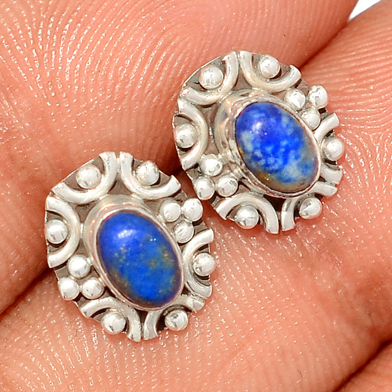 Small Filigree - Lapis Lazuli Studs - LPSS494